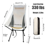 Lightweight Outdoor Folding Chair for Camping and Garden
