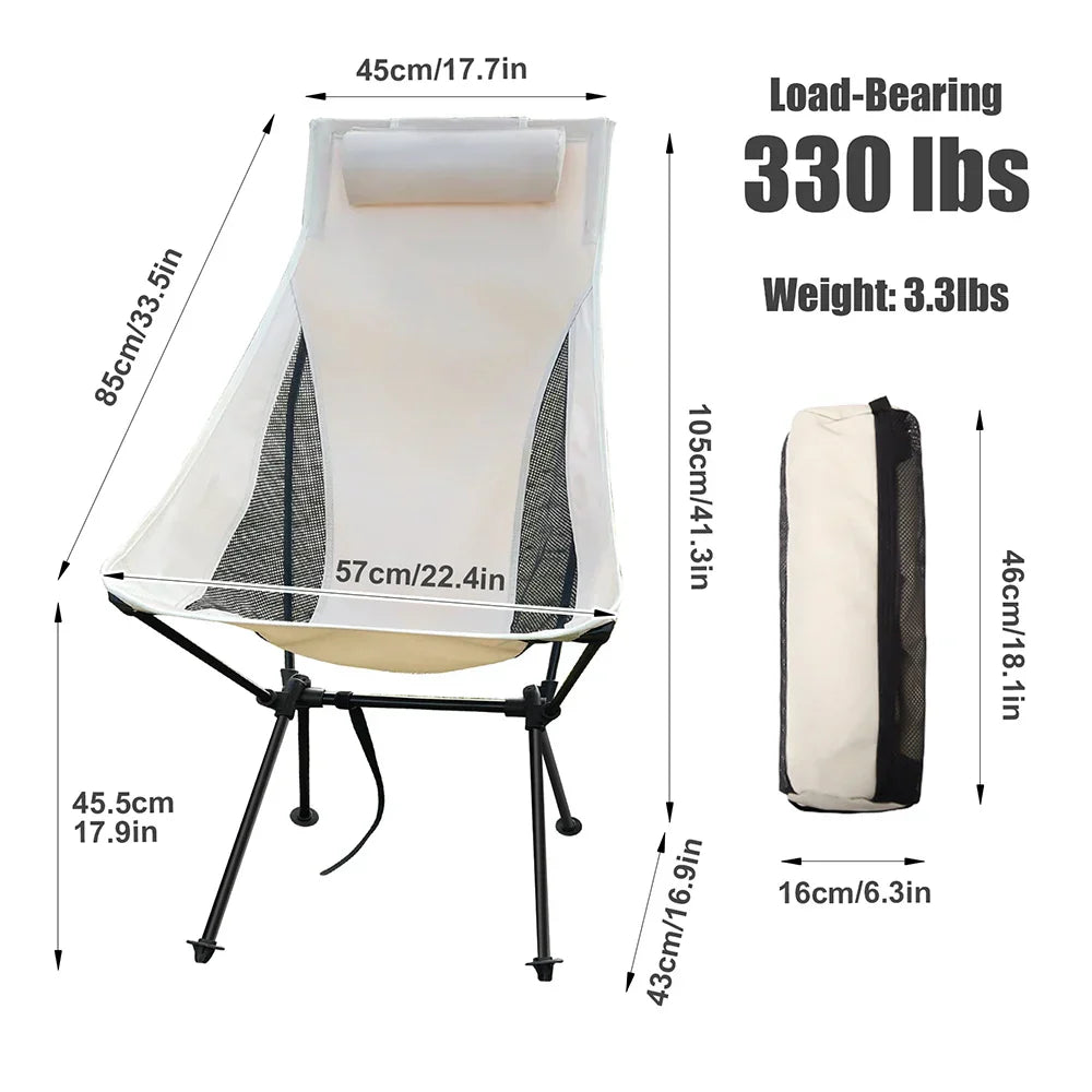 Lightweight Outdoor Folding Chair for Camping and Garden