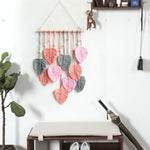 Makramee Wandbehang aus Blattdesign