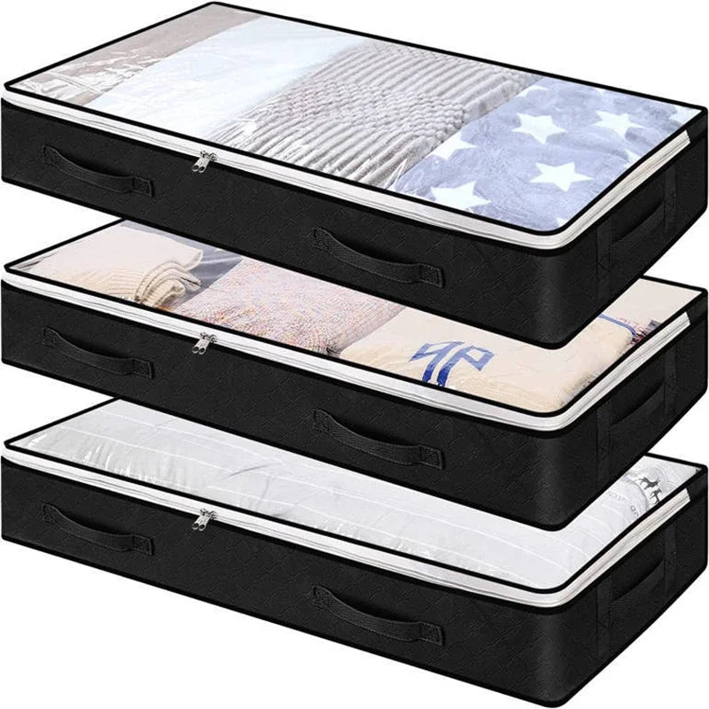 Platzsparende Aufbewahrungstaschen für unter das Bett – Set von 2
