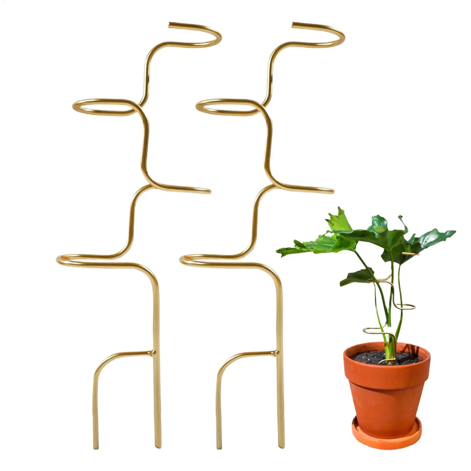 Stable Plant Support with Leaf Motif | 32 cm