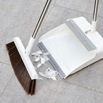 Besen- und Kehrschaufel-Set – Ergonomischer Griff, Kein Bücken