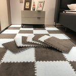 DIY Winter Plüsch Puzzlematte