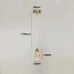 Elegante LED-Hängelampe mit facettiertem Kristallschirm
