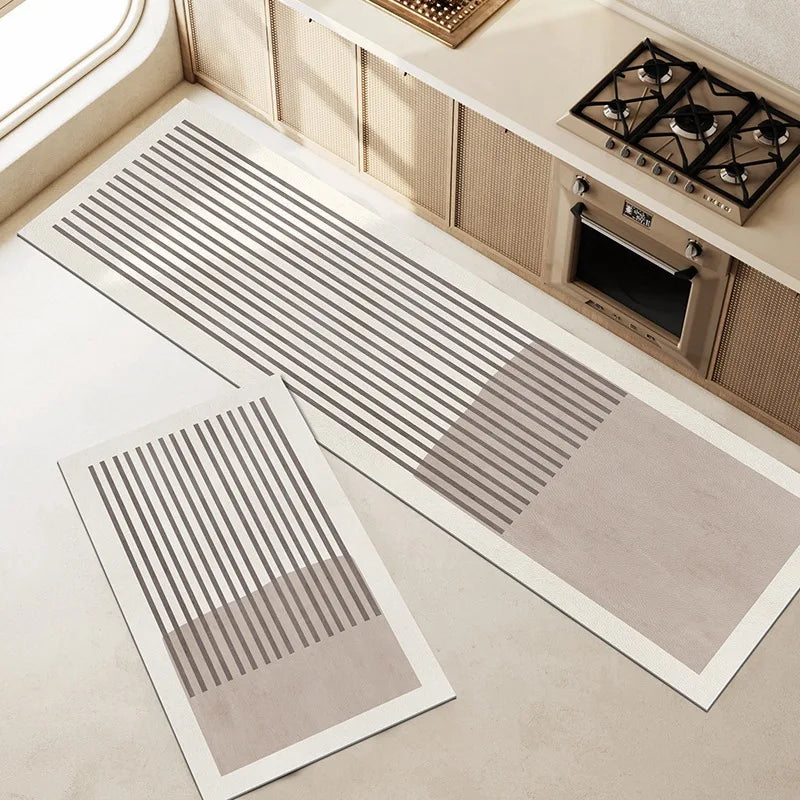 Rutschfeste Matte für Zuhause – Modernes Design aus waschbarem Kunstleder