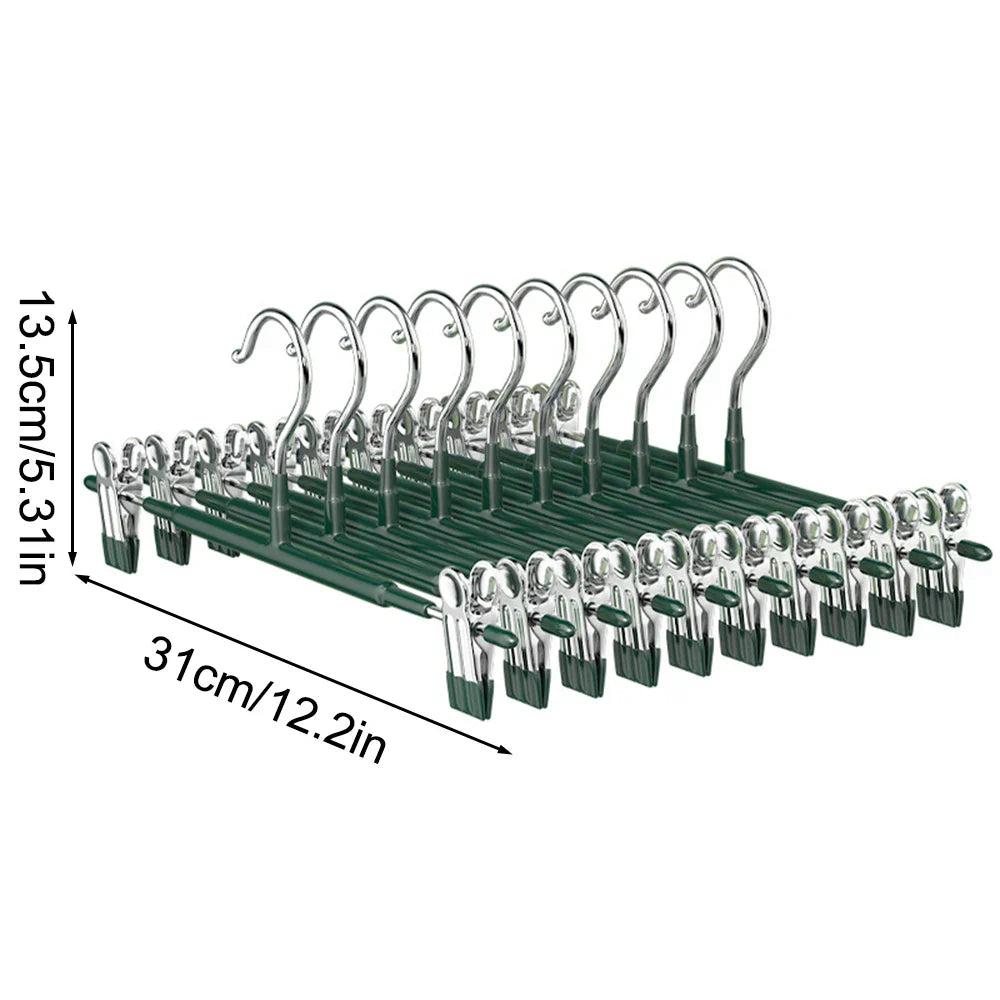 Stylish Stainless Steel Hanger with Flexible Clips