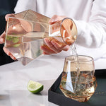 5-teiliges Set Gläser aus Kristall