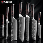 Edelstahl Küchenmesser Set von Nahria - 1-9 Teile mit Ergonomischen Griffen