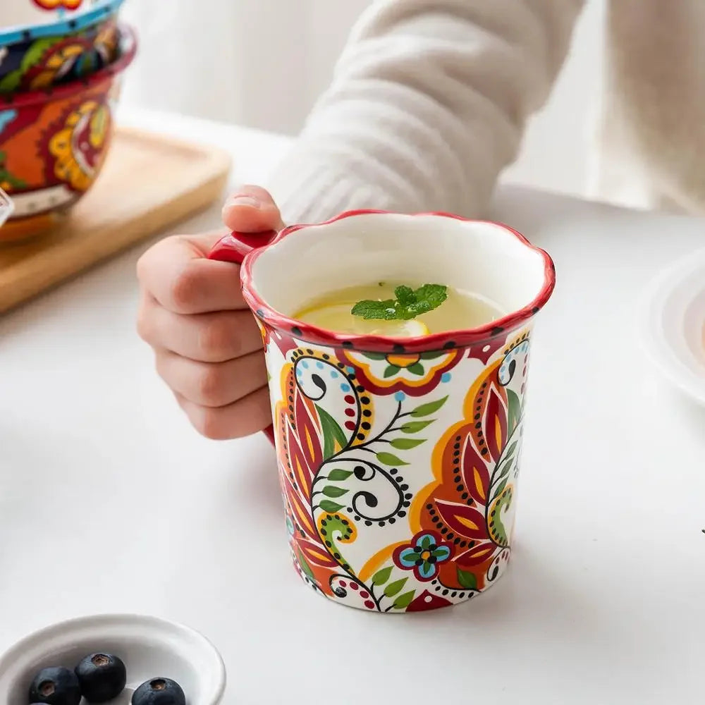 Kreative Blütenkaffeetasse für jeden Tag