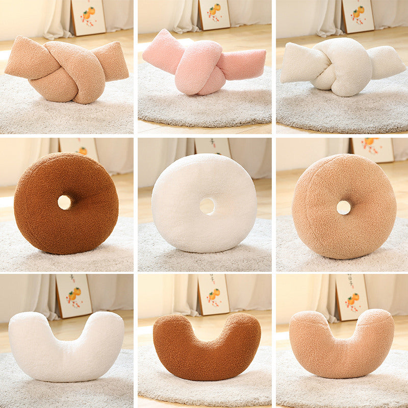 Kuschelkissen – Donut, Globus, Bogen und Knoten