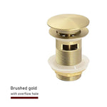 Elegante Push-Down Abflusslösung aus Messing – 11 Farben verfügbar