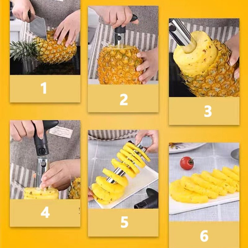 Edelstahl Ananas Schneider – Schäler und Spiral Cutter