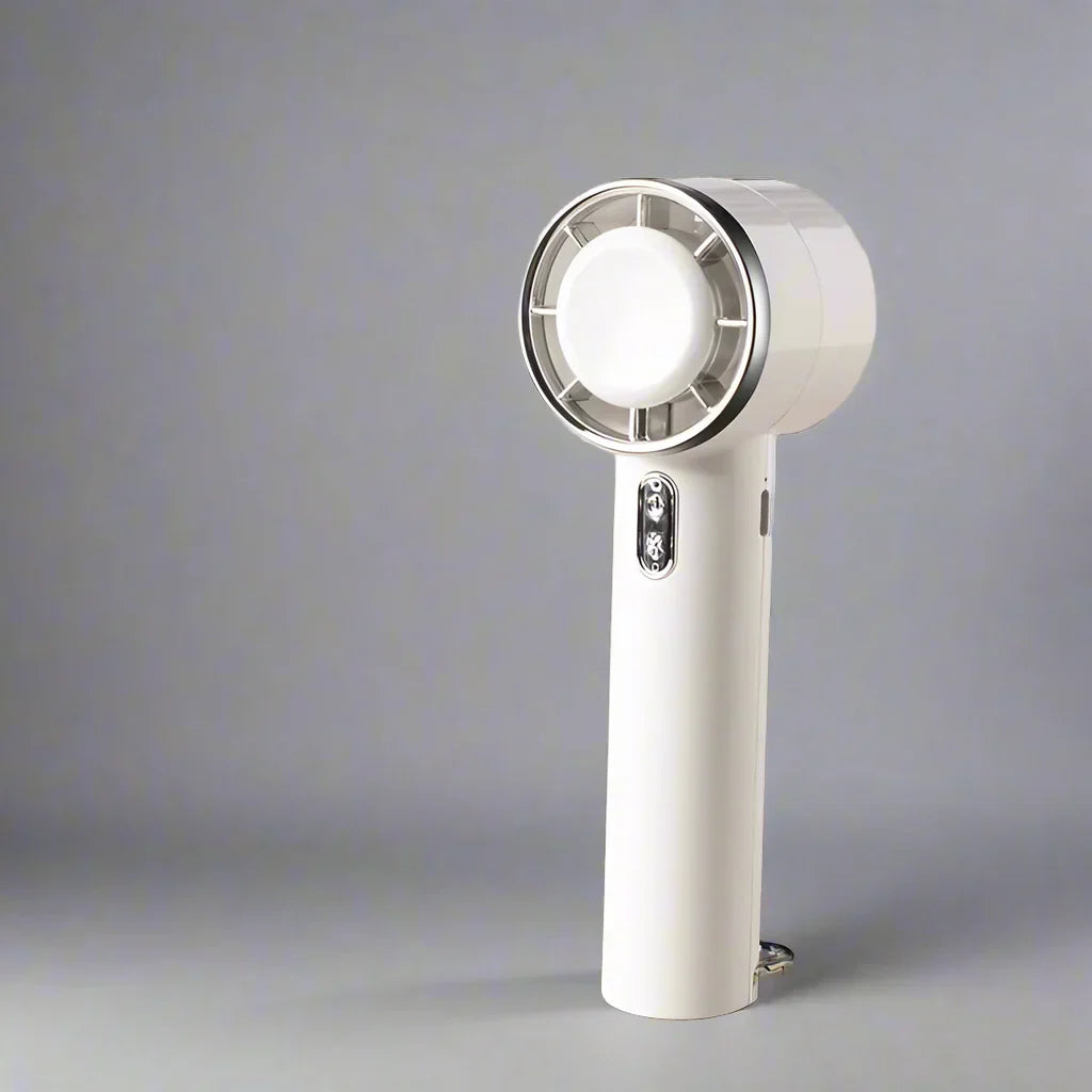 Mini Ventilator mit Kühlplatte – Tragbarer Lüfter mit 100 Geschwindigkeiten und einstellbarem Luftstrom
