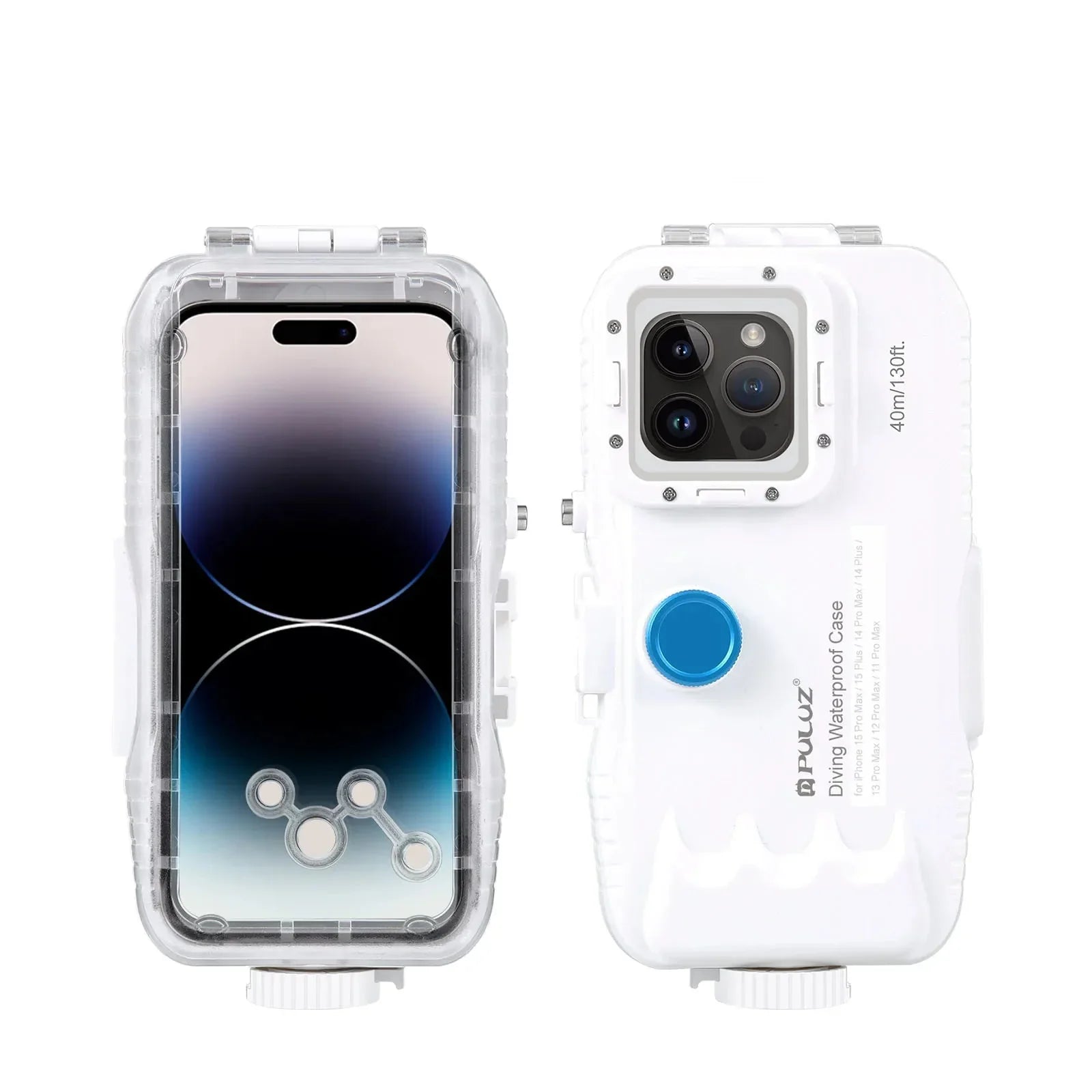 Wasserdichtes Tauchgehäuse für iPhone mit 40m Schutz und Touch-Steuerung – AquaGuard