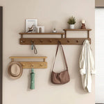Modern wall coat rack with practical storage space