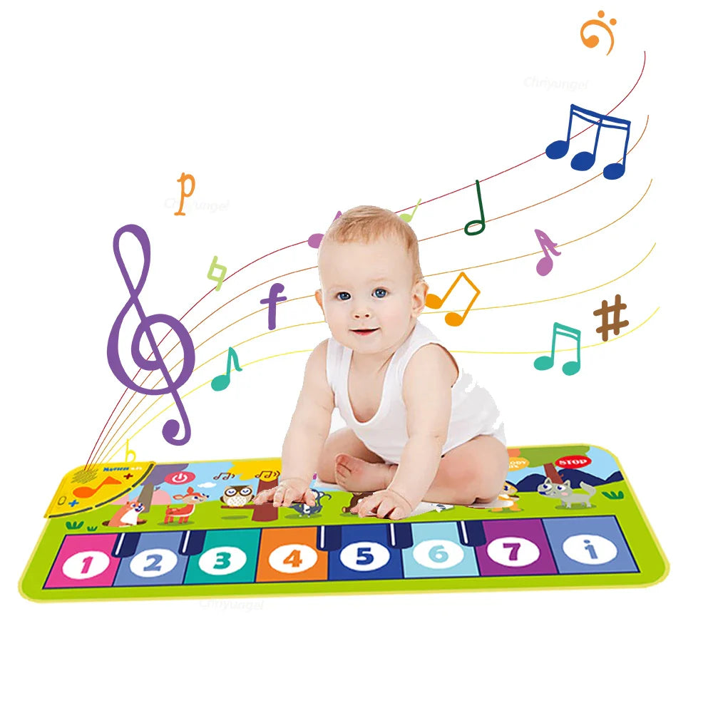 Spielmatte mit musikalischem Klavierdesign