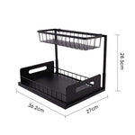 Stabile Küchenablage mit doppeltem Stauraum – FlexiShelf