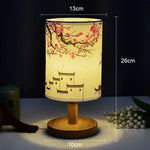 Elegante LED-Tischlampe im asiatischen Stil | Dimmbar | Warmweißes Licht