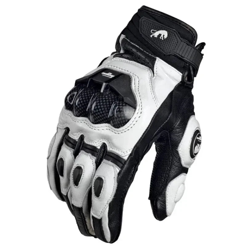 Hochwertige Motorradhandschuhe aus Leder - Paar