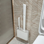 Hygienische Silikon-Toilettenbürste mit Wandhalterung