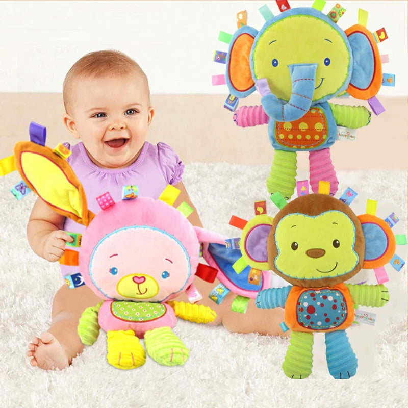 Babysensorisches Kuscheltier aus Plüsch