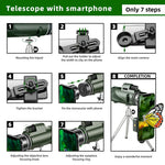 Entdecker 80x100 HD Zoom-Monokular: Tragbares Fernglas für Abenteuer