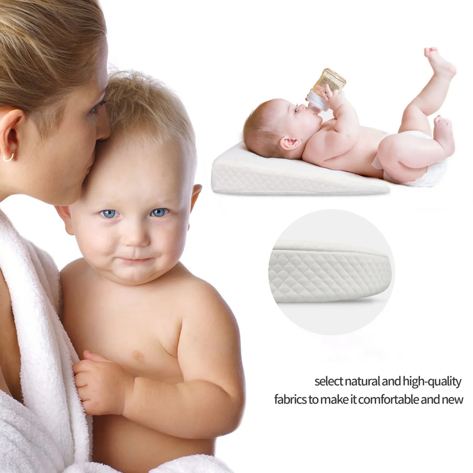 Ergonomisches Stützkissen für Säuglinge – Baby Keilkissen