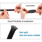 Heat Resistant Cable Protection Sleeve - 10 Meters Nylon for Cable Management