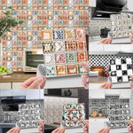3D Wandfliesenaufkleber im Mosaikdesign