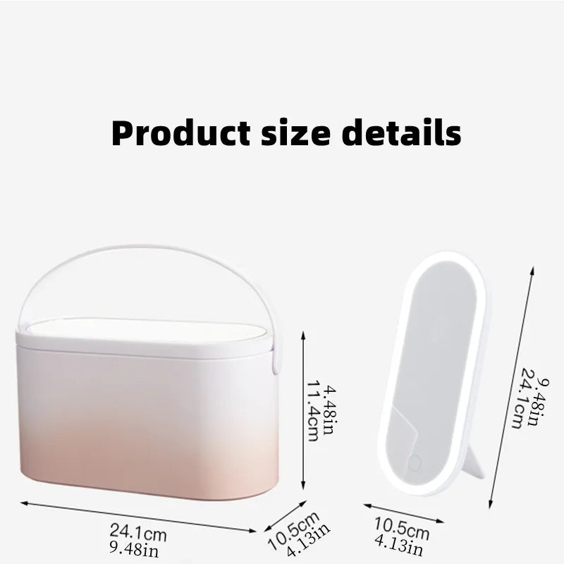 LumiMirror - Your Portable Makeup Mirror with LED Light