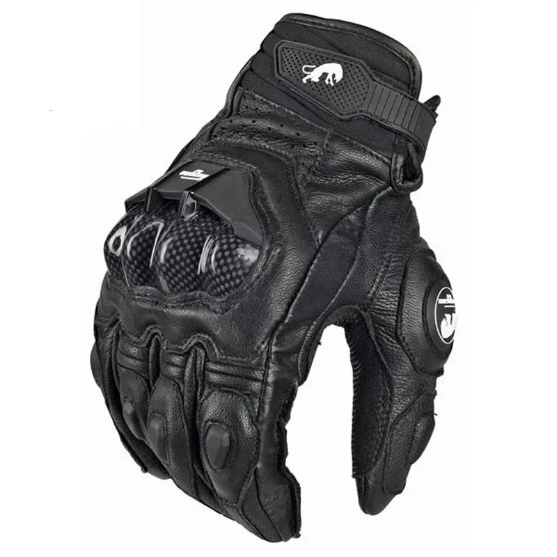 Hochwertige Motorradhandschuhe aus Leder - Paar
