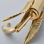 Eleganter Einhebel-Waschtischarmatur in Gold