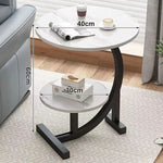 Elegant, Space-Saving Mini Side Table with Two Tiers