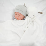 Flauschige Kuscheldecke für Babys mit niedlichem Hasen-Motiv