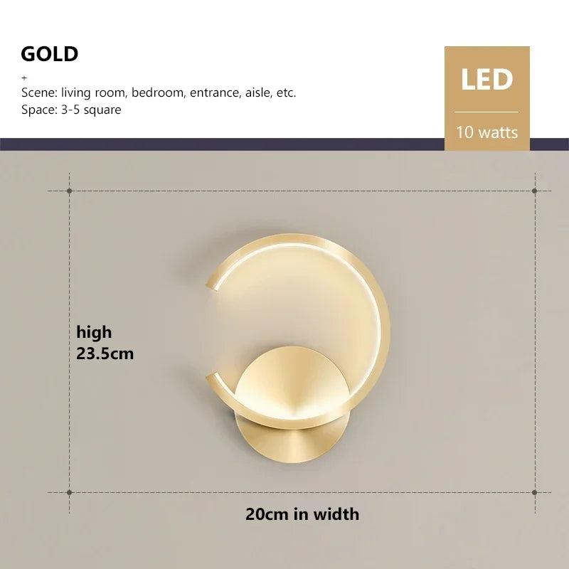Elegant C-Design LED Wall Light | Minimalist Lighting for Your Home