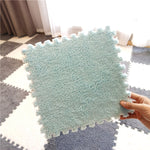 DIY Winter Plüsch Puzzlematte