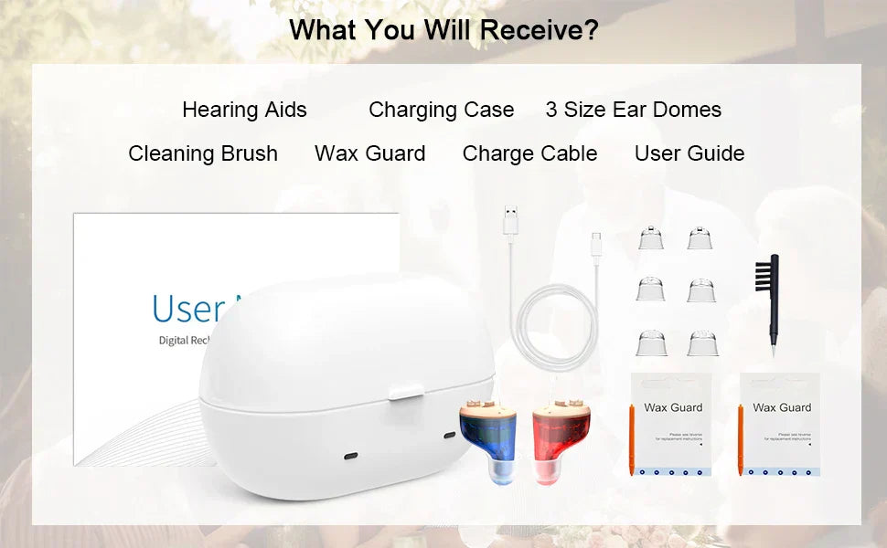 Discreet Digital Hearing Aid for Clear Hearing and Joie de Vivre