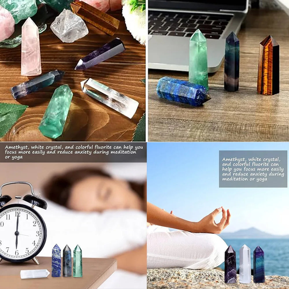 Crystal Clear Natural Quartz Obelisk | Spiritual Energy for Your Home