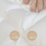 Luxuriöses Daunenkissen für erholsamen Schlaf – 100% Baumwolle