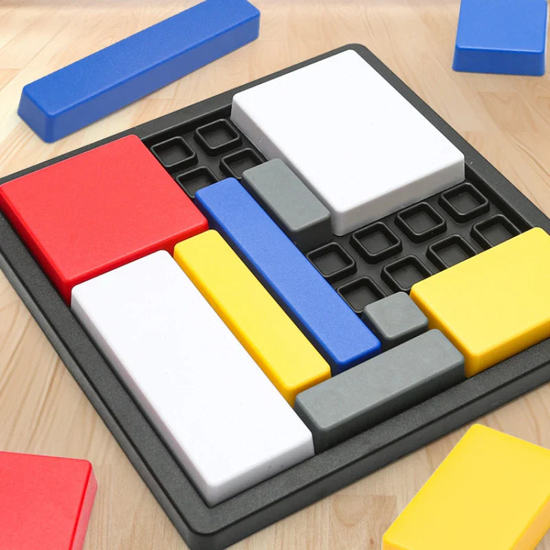 Geometrisches Puzzle-Spiel mit kreativen Blockformen