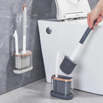 Innovatives Toilettenbürsten-Set aus Silikon mit Wandhalterung & Abflussreiniger