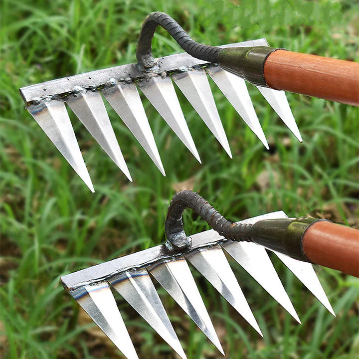 Powerful Garden Rake - Efficient Weed Removal