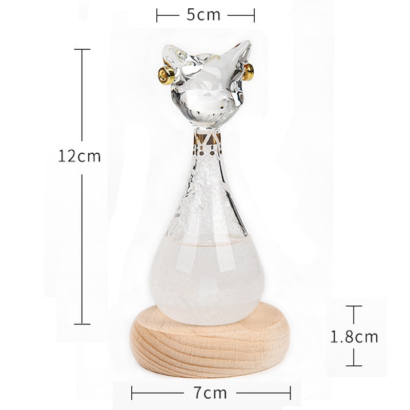 Wettervorhersage-Flasche im Katzen-Design