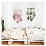 Makramee Wandbehang aus Blattdesign