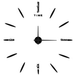 Elegante große Wanduhr aus Acryl im modernen Design