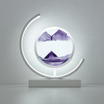 LED Tischlampe mit bewegter Sandlandschaft – Sandlicht