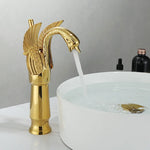 Eleganter Einhebel-Waschtischarmatur in Gold