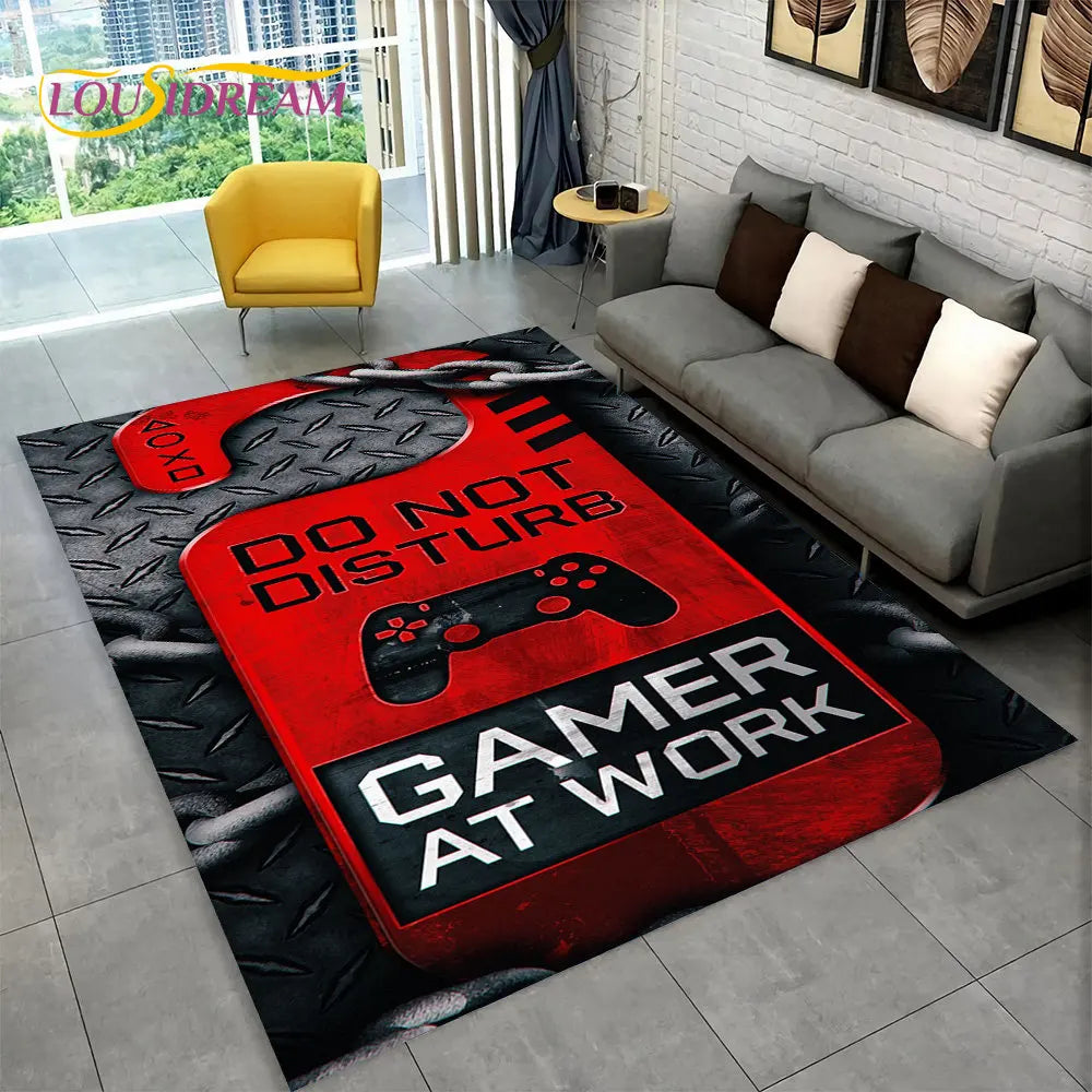 Spielmatte für Kinder und Gamer – Weiche 3D Gamepad Fußmatte