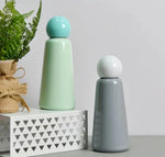 Elegante Edelstahlflasche mit doppeltem Farbdesign