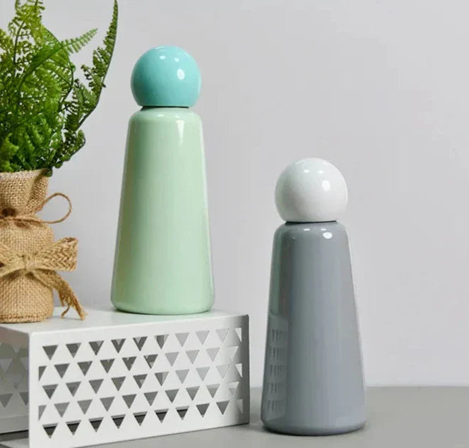 Elegante Edelstahlflasche mit doppeltem Farbdesign